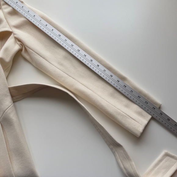 Express Wool Lined Pea Coat Cream Size S - Picture 8 of 13